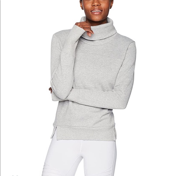 ALO Yoga Tops - Alo Haze sweatshirt in Dove Grey, size small